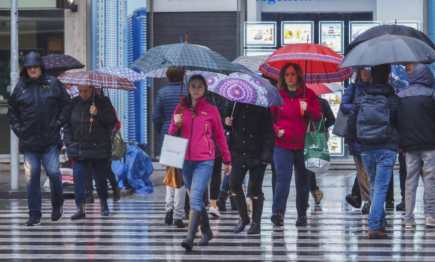 Un día lluvioso en Santander.