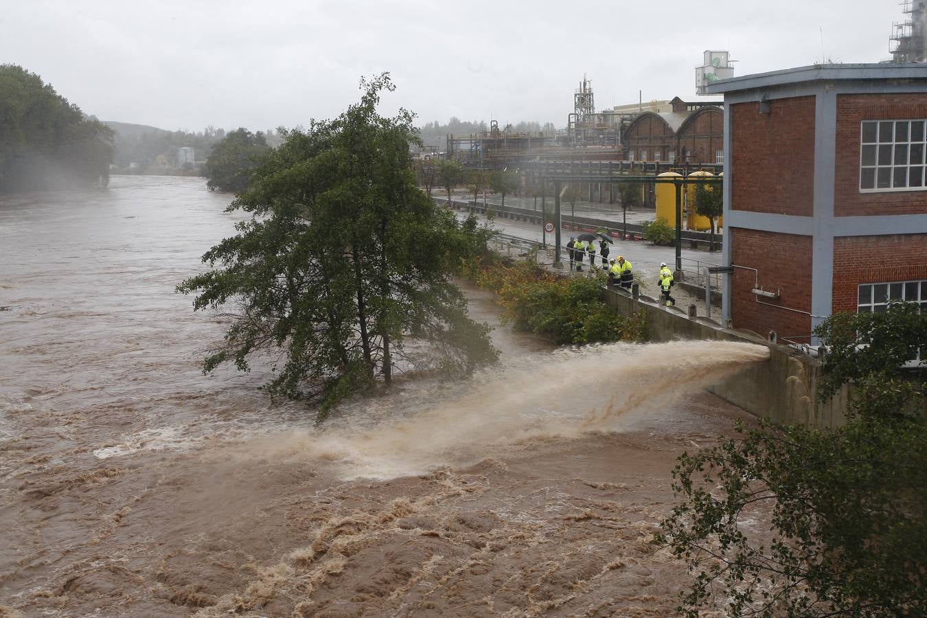 Situación del río Besaya, a su paso por Sniace.