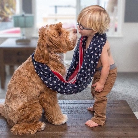 Peques y mascotas de estilo único.