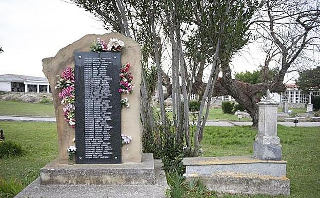 Fosa común del cementerio de Ciriego de Santander. 