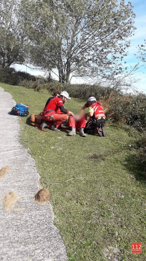 Un espeleólogo sufre un accidente en la Torca de La Sima La Gándara