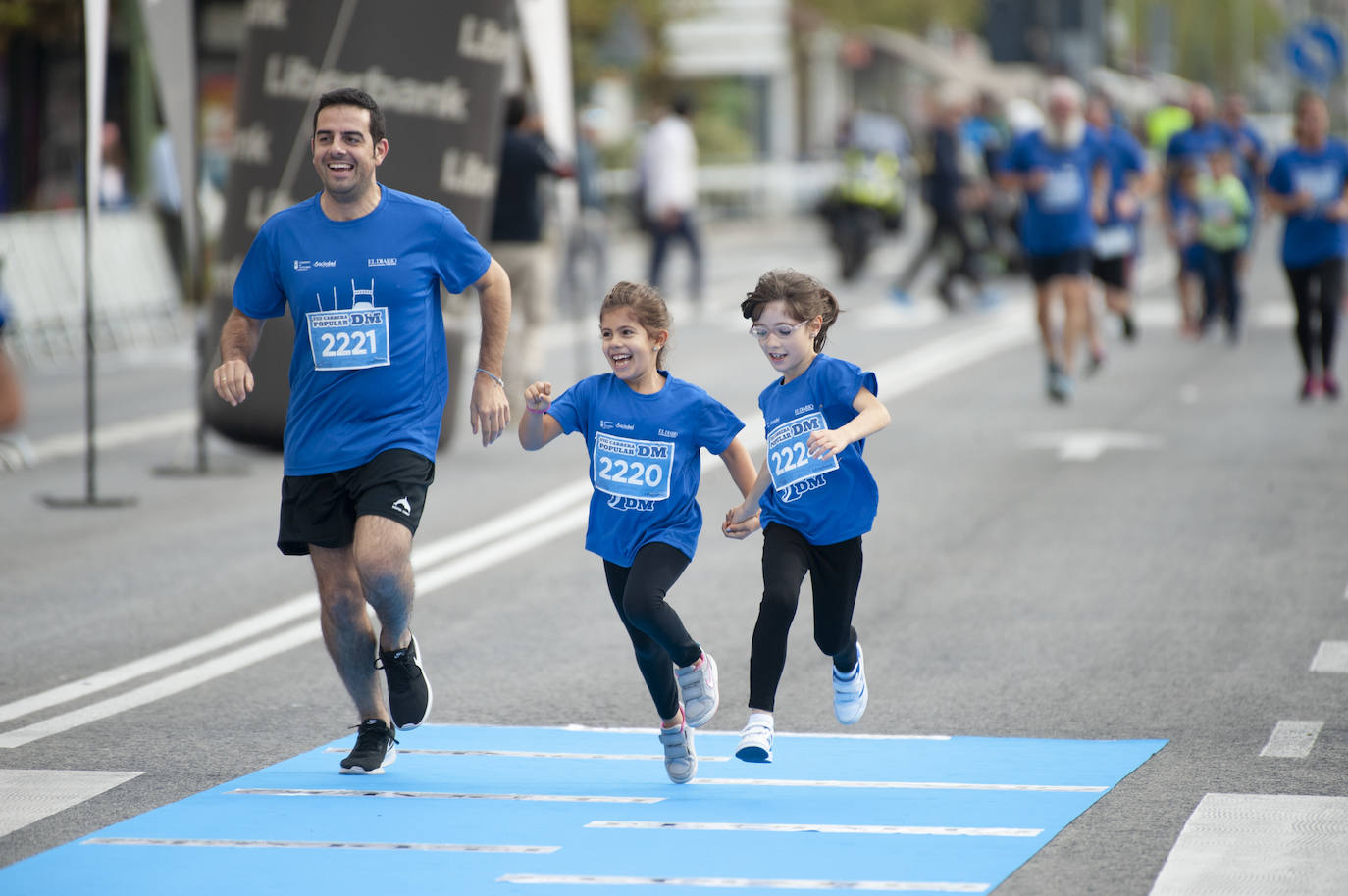 La salida de la carrera de 2 kilómetros. 