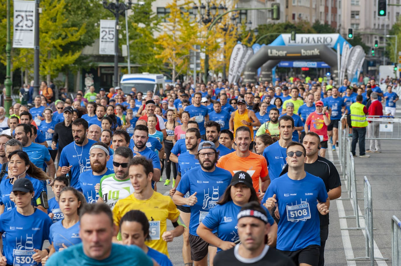 La salida de la carrera de 2 kilómetros. 