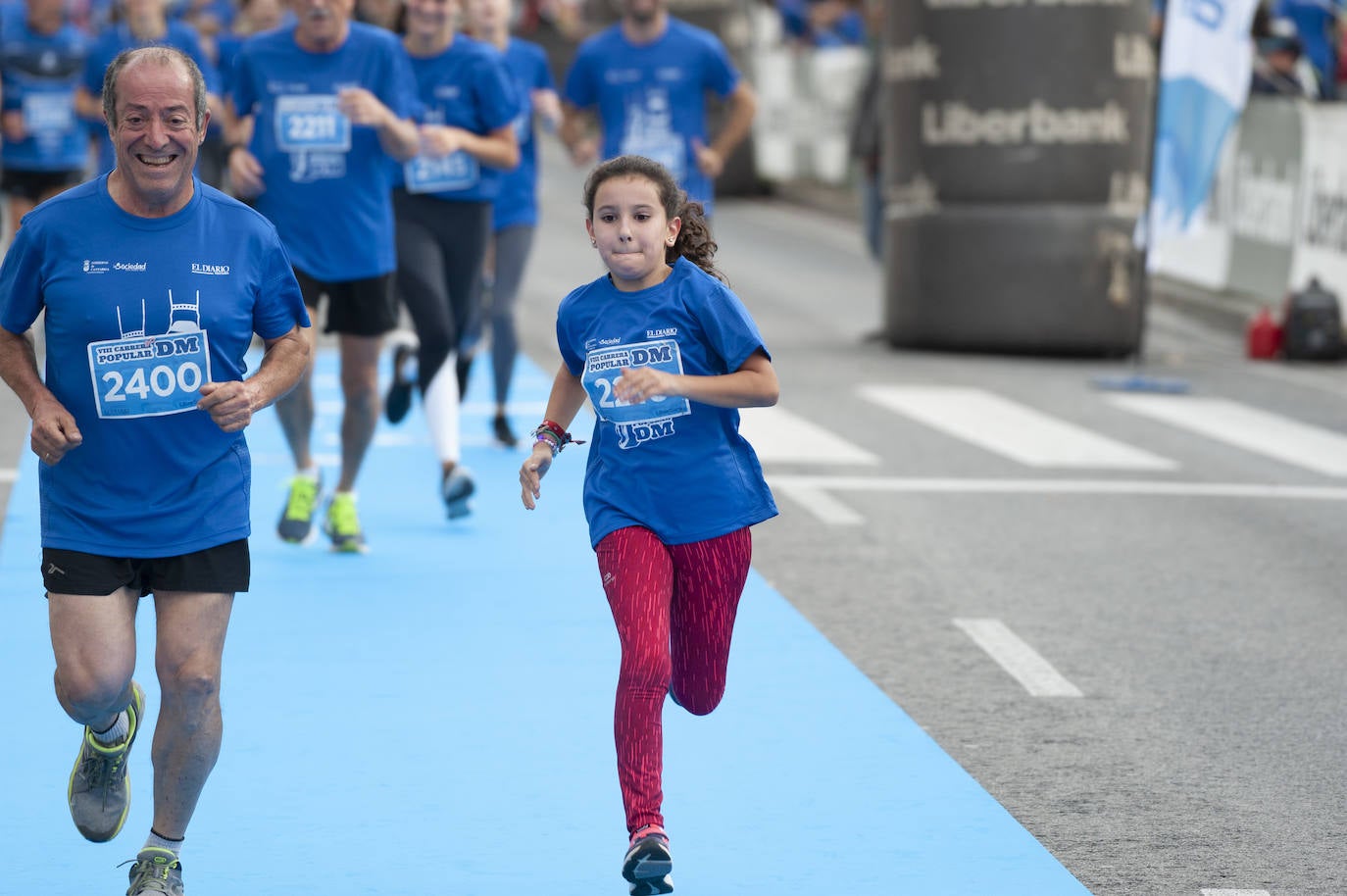 La salida de la carrera de 2 kilómetros. 