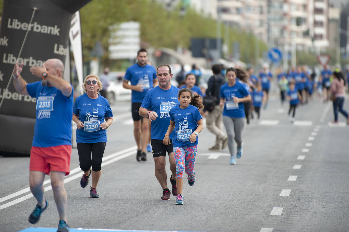 La salida de la carrera de 2 kilómetros. 