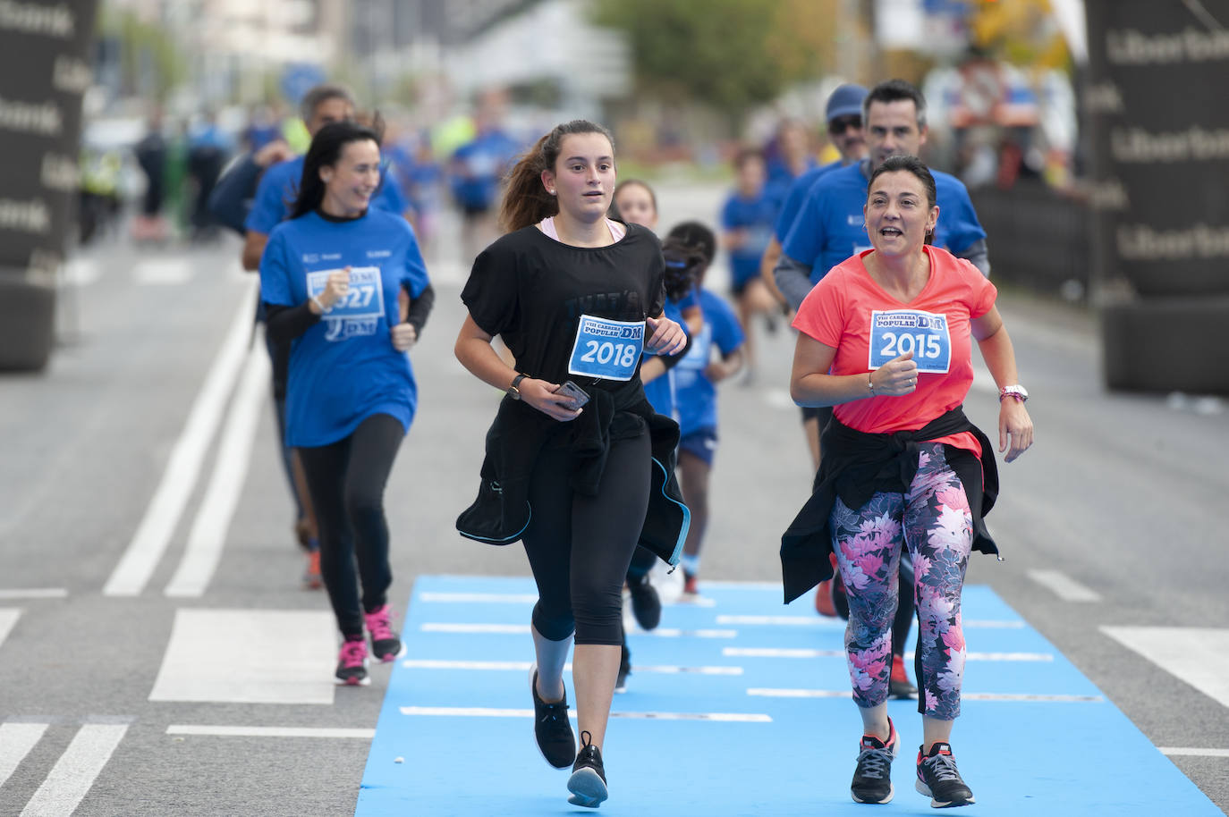 La salida de la carrera de 2 kilómetros. 