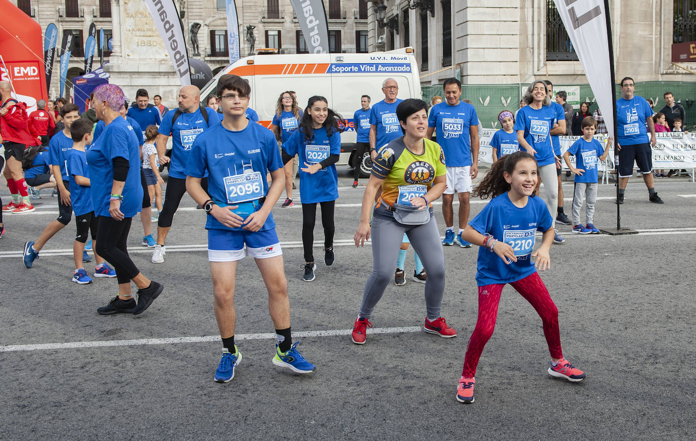 La salida de la carrera de 2 kilómetros. 