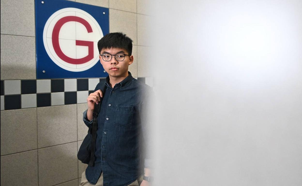 El activista Joshua Wong.