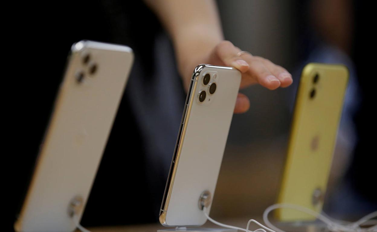 Los nuevos iPhone 11 en una tienda Apple de Pekín (Chna).