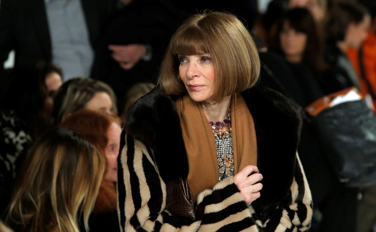 La editora jefe de Vogue Estados Unidos, Anna Wintour.