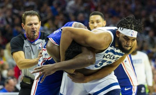 Un momento de la trifulca. 