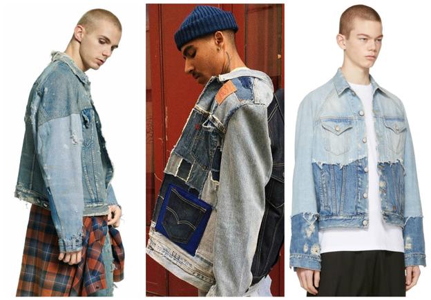 Diseño de Amiri, estilismo de Disposición y look de R13 Denim.