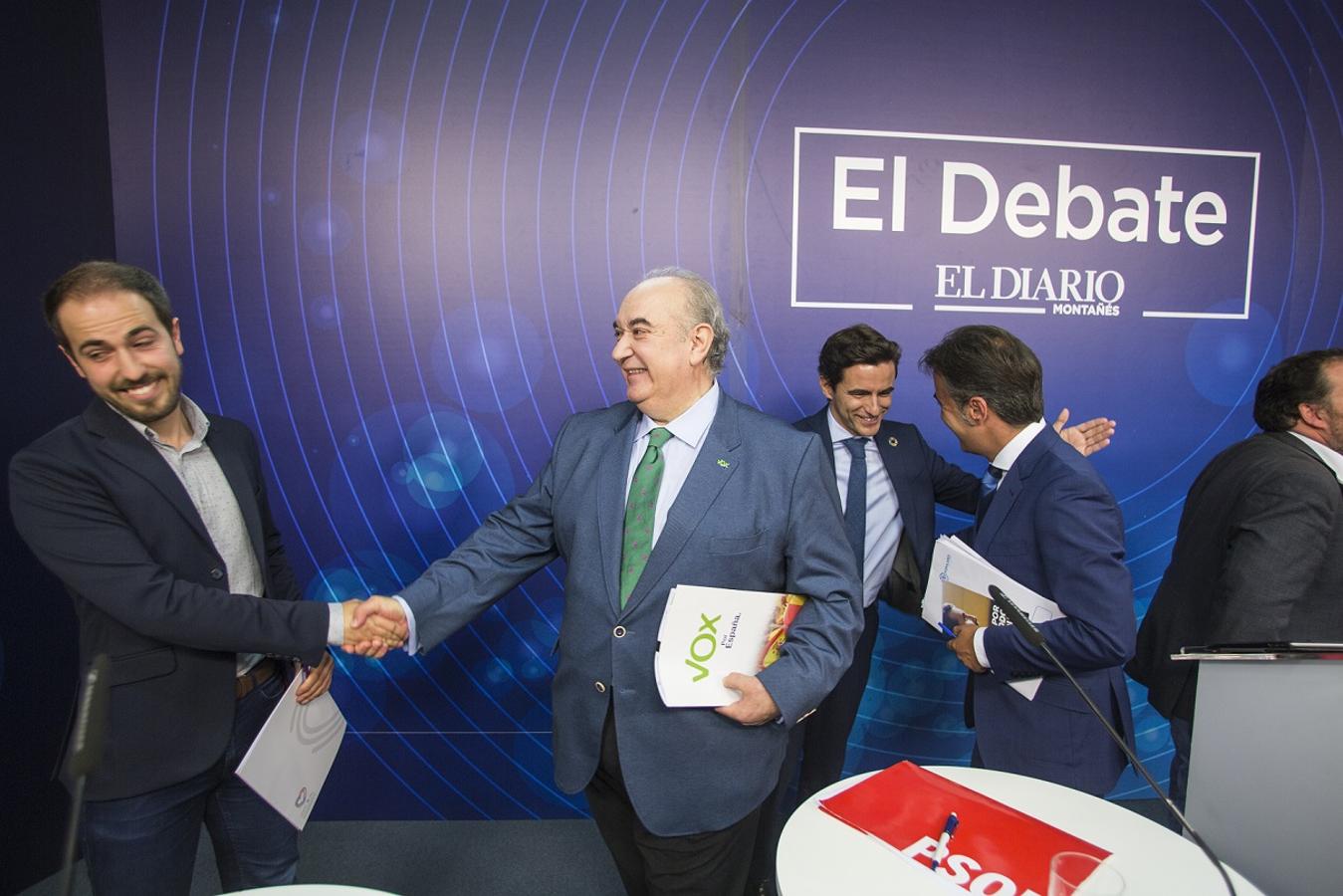 Pedro Casares (PSOE), Diego Movellán (PP), Rubén Gómez (Cs), José María Mazón (PRC), Emilio del Valle (Vox) y Luis del Piñal (Podemos) han confrontado sus ideas en el debate electoral de El Diario Montañés