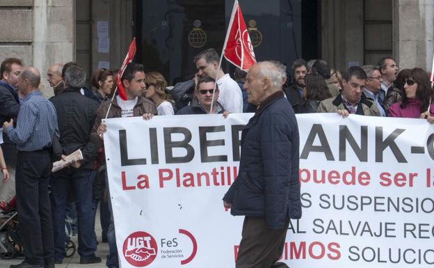 Foto de archivo de una de las protestas en Cantabria.