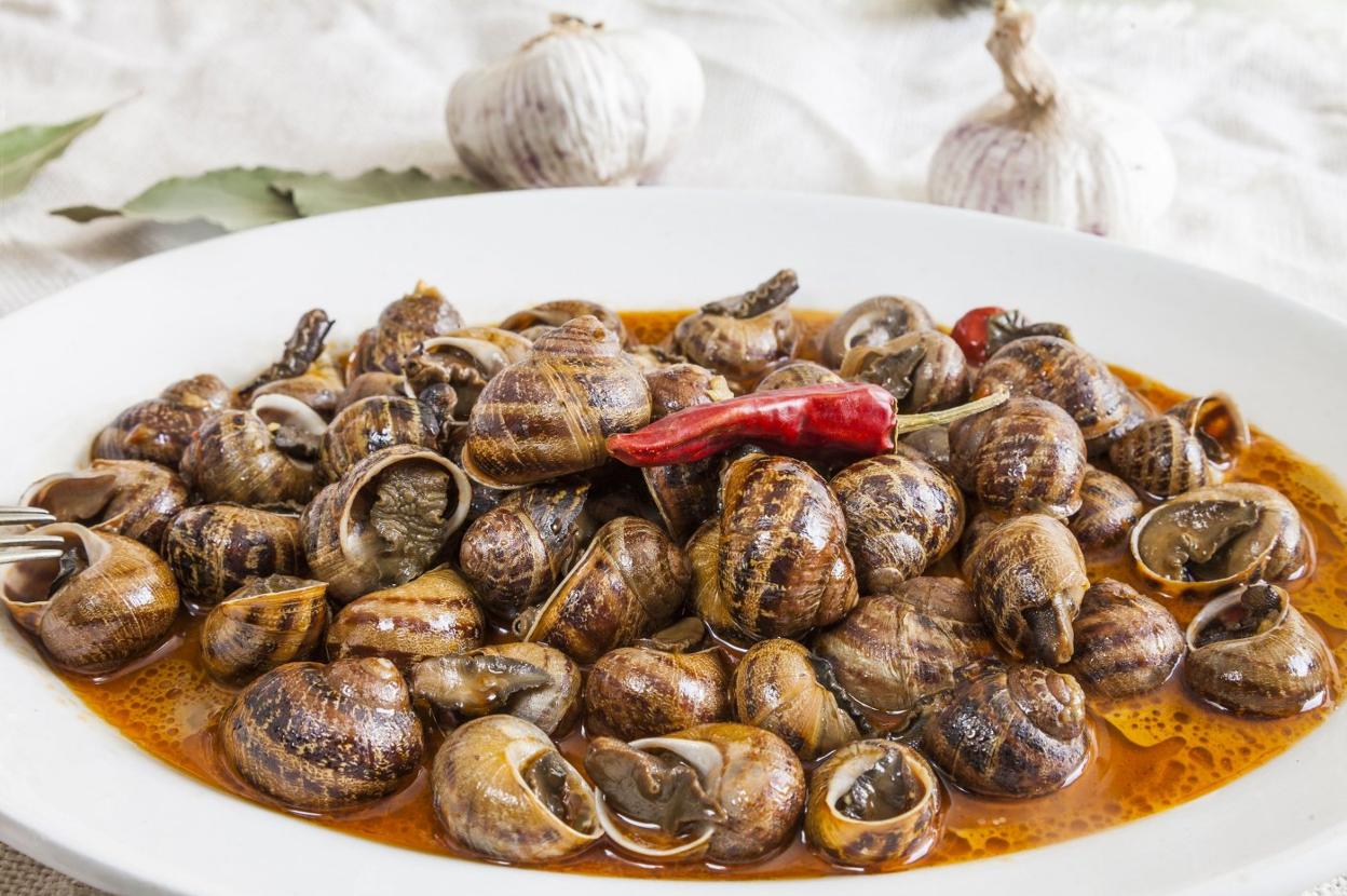 Los caracoles son la base de todas las recetas ofrecidas durante las jornadas. 