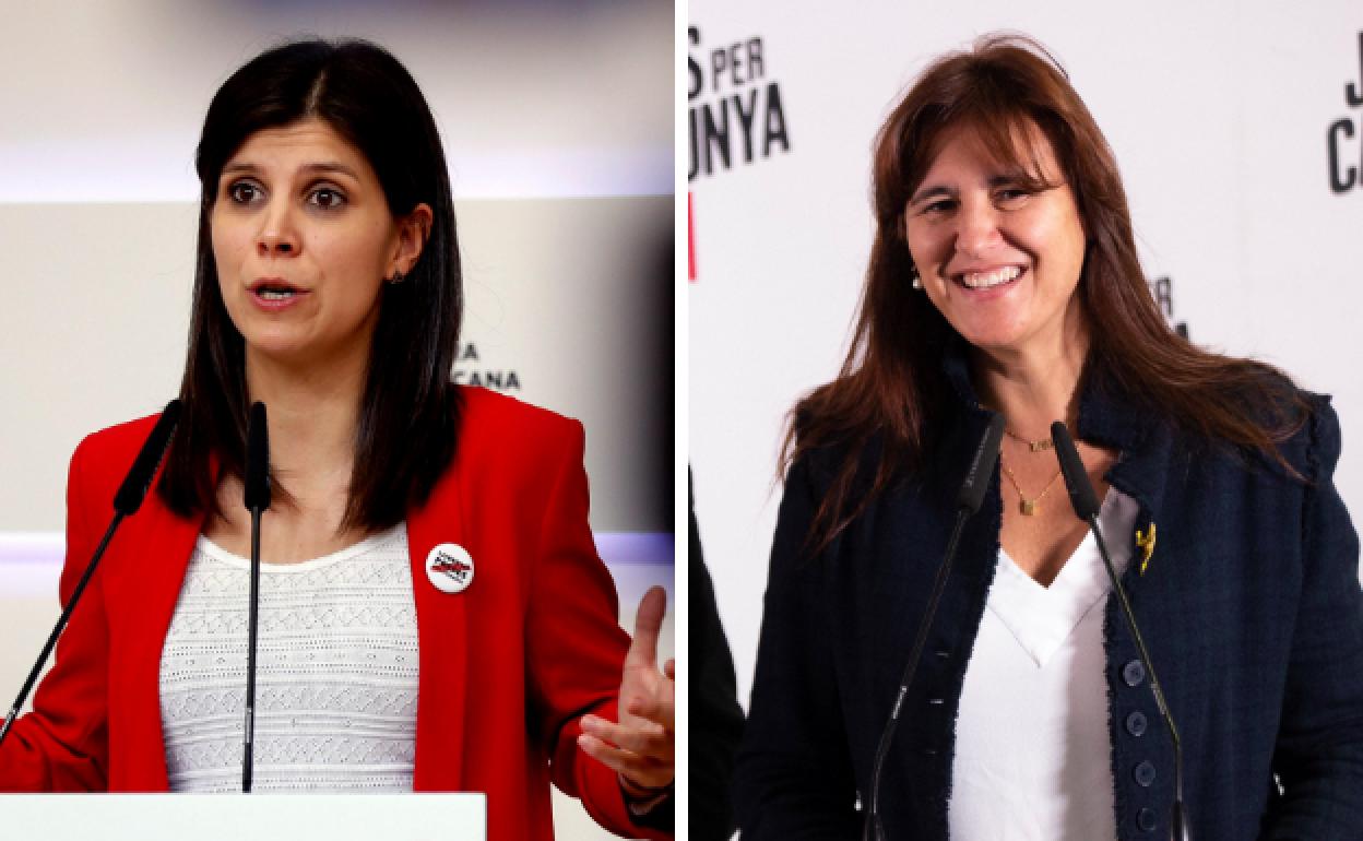 Marta Vilalta y Laura Borràs.