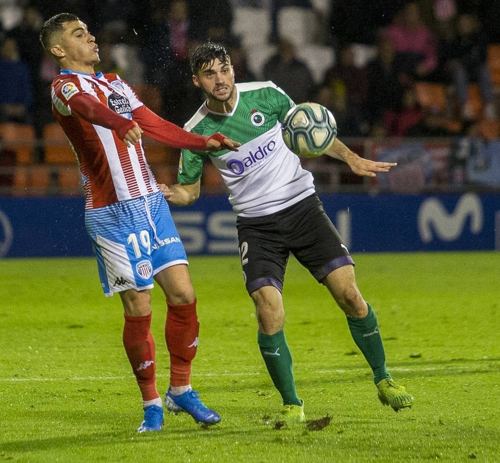 El Racing, mejor que el Lugo durante 72 minutos, perdona, se viene abajo y pierde otros dos puntos