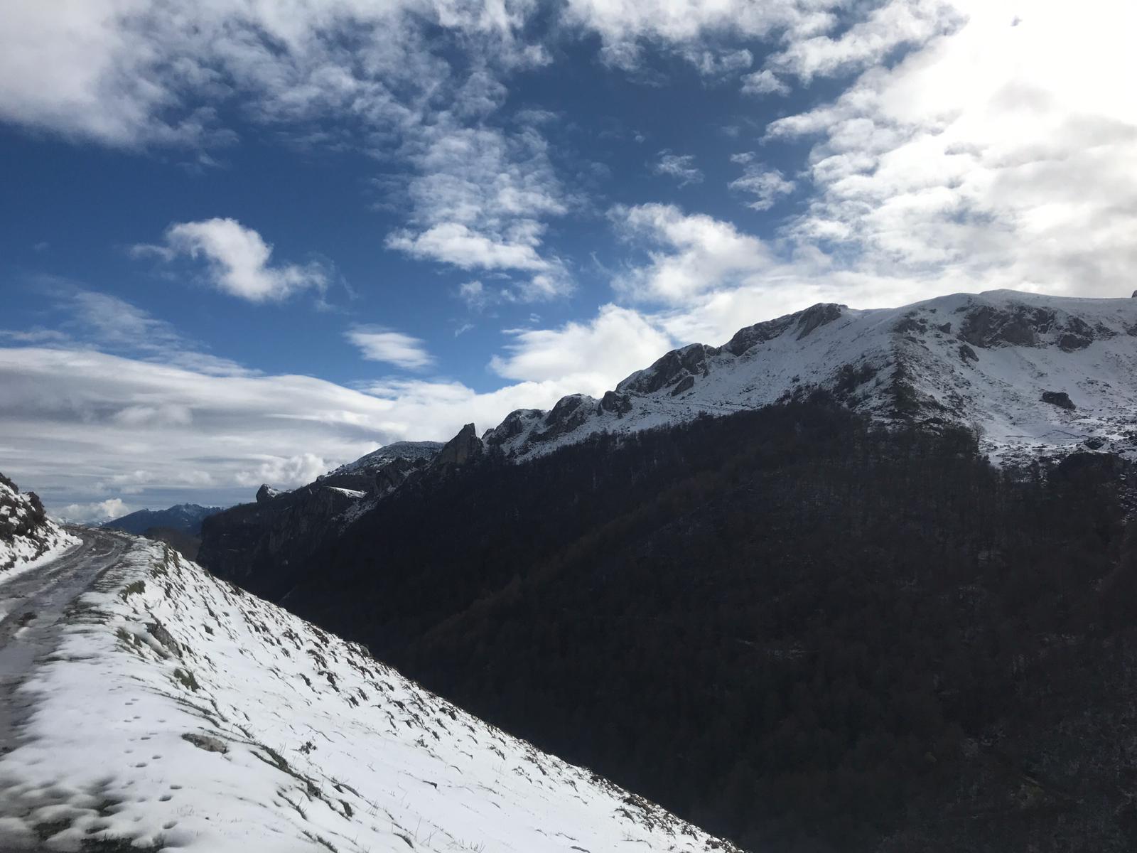 El frío y la nieve han dejado preciosas estampas en el parque nacional, un espacio de extraordinaria belleza en el que se diluyen las fronteras de Asturias, Cantabria y Castilla y León y que supera las 67.000 hectáreas