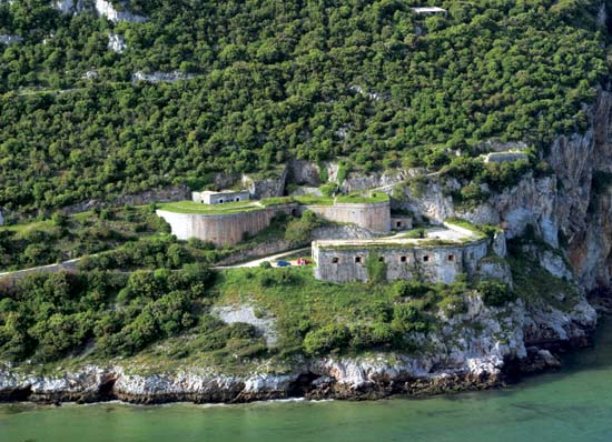 Vista del fuerte de San Carlos.