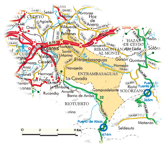 Núcleos de población | Entrambasaguas | Cantabria 102 Municipios