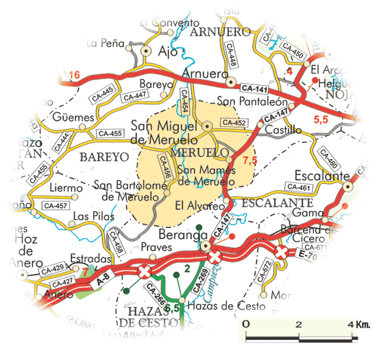 Núcleos de población | Meruelo | Cantabria 102 Municipios