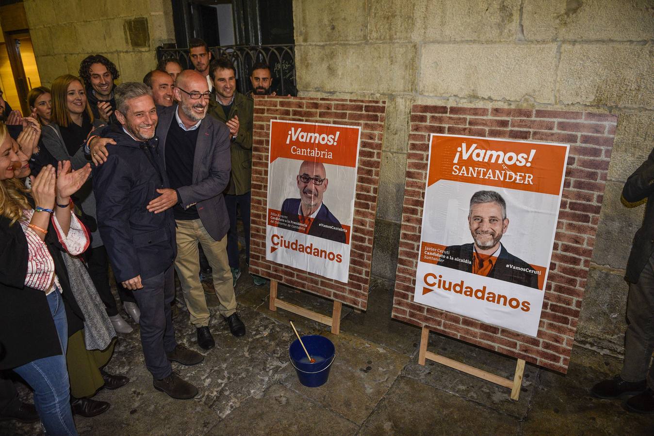 Ceruti y Álvarez en la noche de arranque de la campaña electoral de los últimos comicios locales y regionales