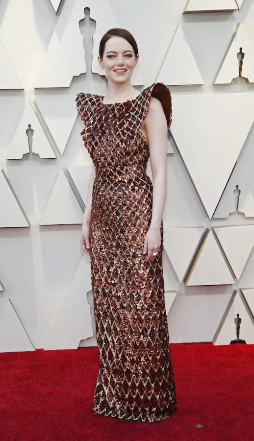 La actriz Emma Stone, en la gala de los Oscar 2019.