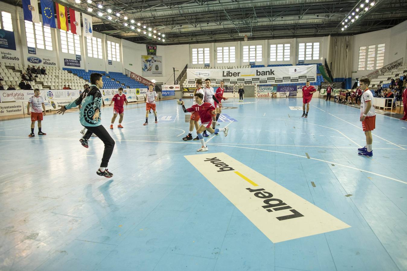 Partido entre la selección cántabra cadete masculina y la de Murcia