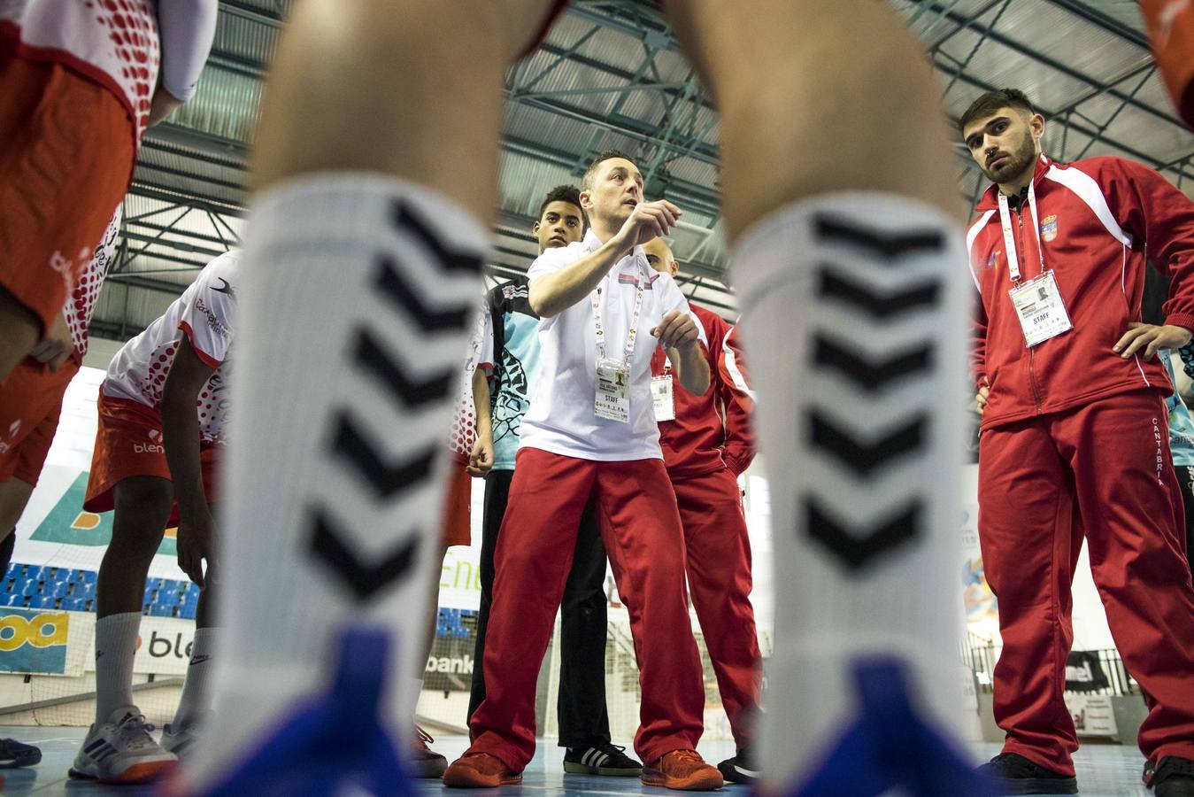 Partido entre la selección cántabra cadete masculina y la de Murcia