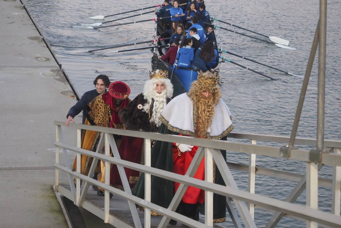 Recibimiento a los reyes Magos en Astillero.