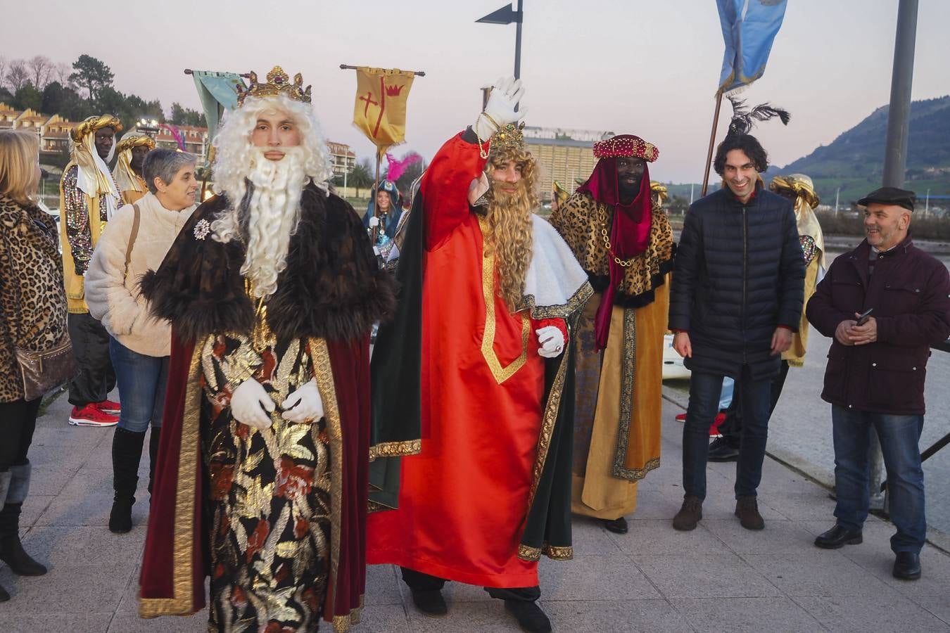 Recibimiento a los reyes Magos en Astillero.