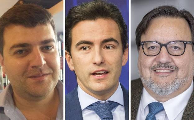 De izquierda a derecha, Manuel Agüeros, Pedro Casares y Pablo Coto.