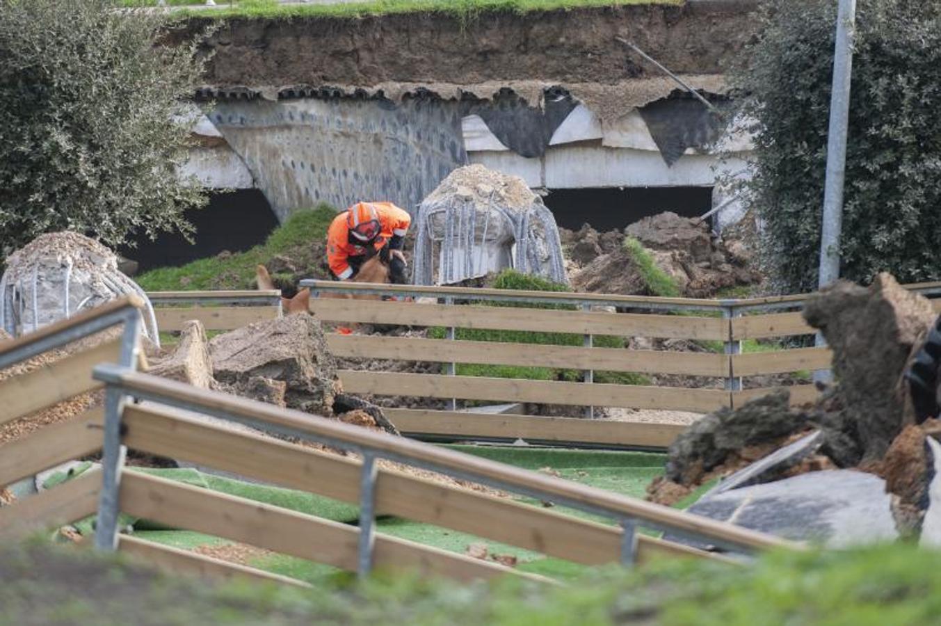 Fotos: Las imágenes del hundimiento en Nueva Montaña