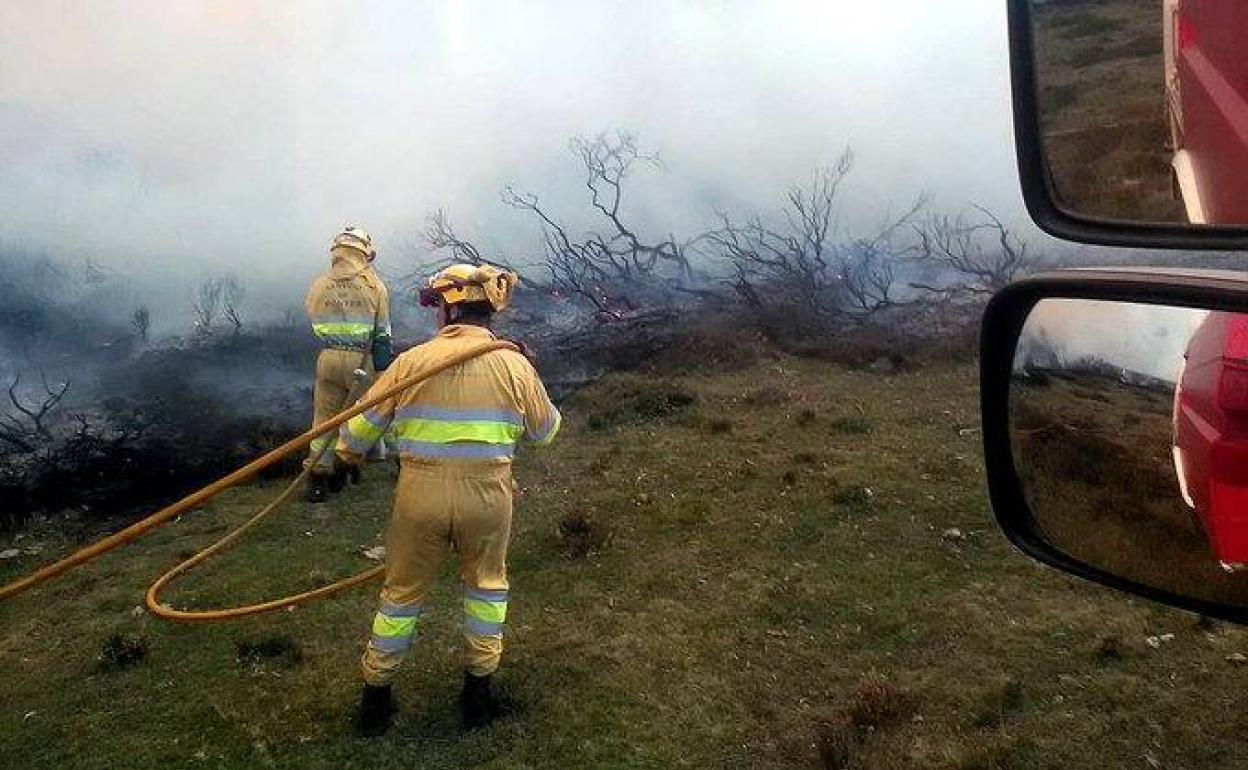 Incendio en Castro Urdiales.