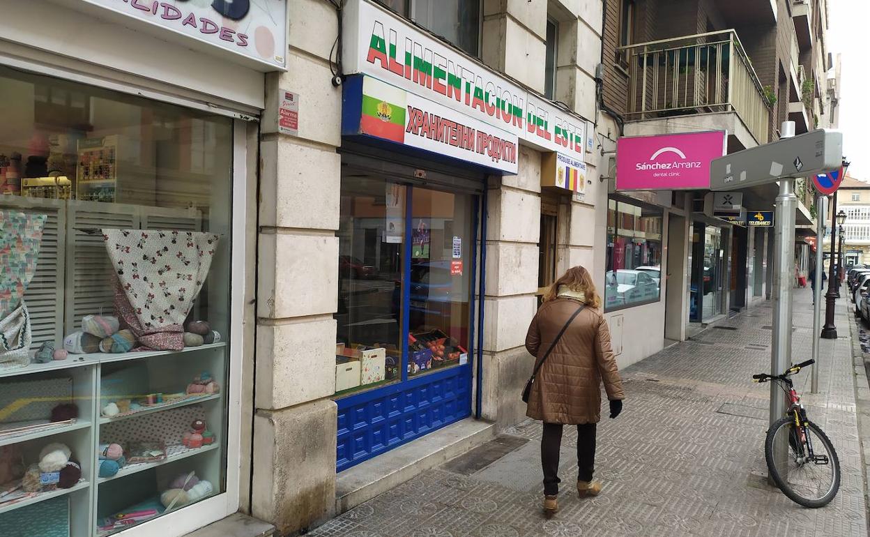 Lugar donde el domingo tuvo lugar el crimen, en Burgos.