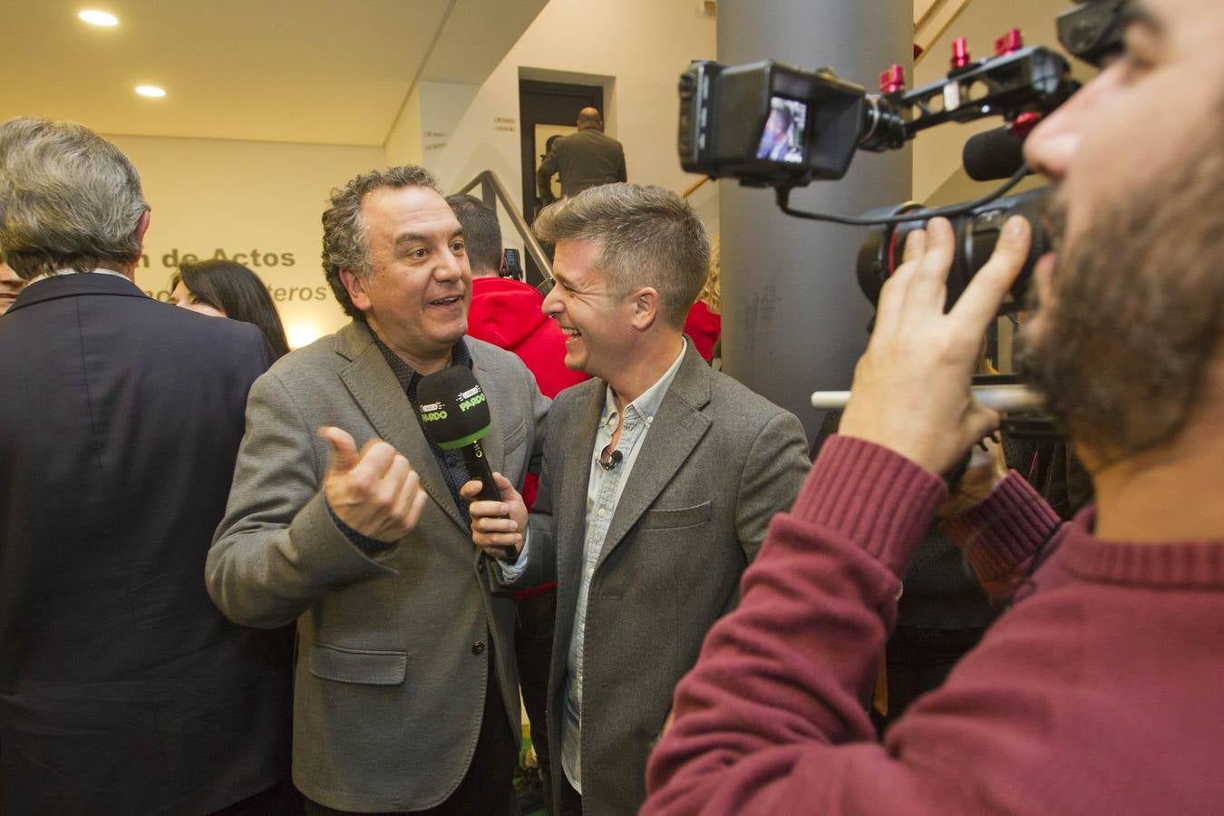 Roberto Brasero, entrevistado en la Casa de Cantabria.