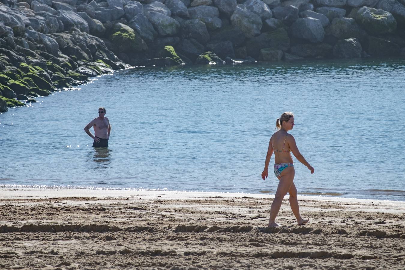 Fotos: Sol y playa en pleno mes de febrero en Cantabria