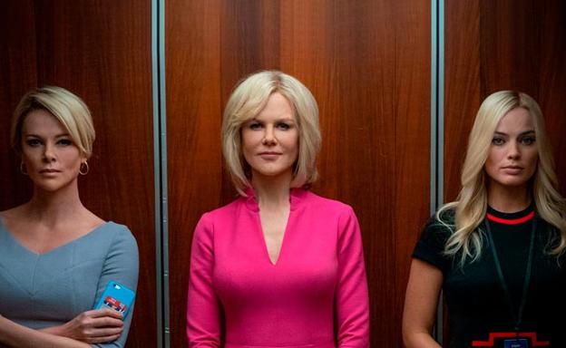 Charlize Theron, Nicole Kidman y Margot Robbie, en una imagen promocional de la película.