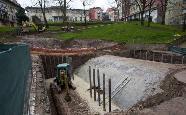 Imagen. Ha empezado a destaparse el túnel por la parte superior