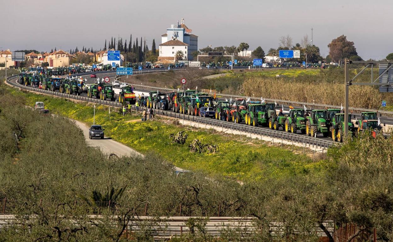 Manifestación de agricultores.