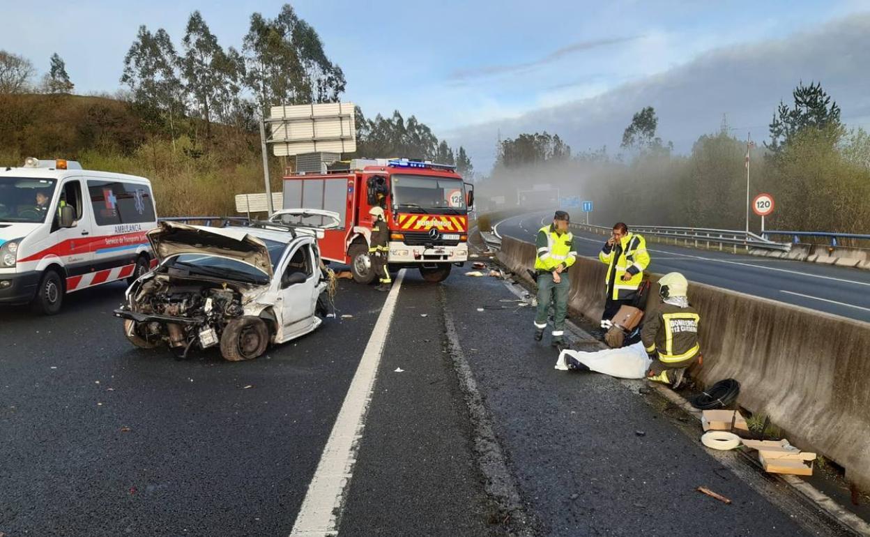 Imagen del accidente.