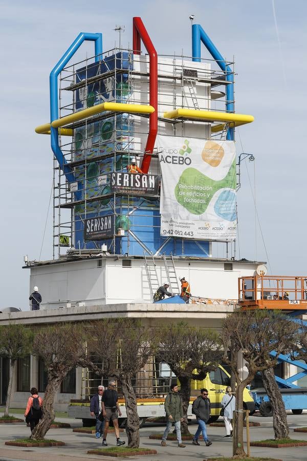 Fotos: Remozada la Torre del Rhin