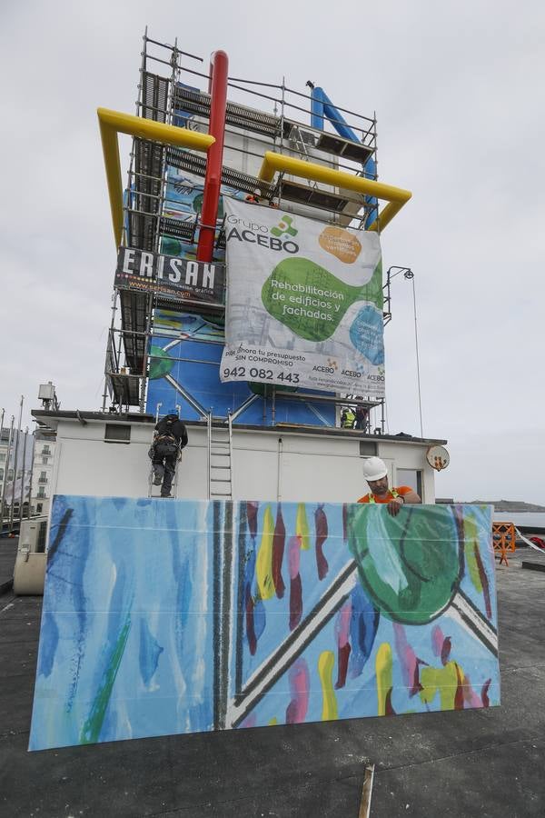 Fotos: Remozada la Torre del Rhin