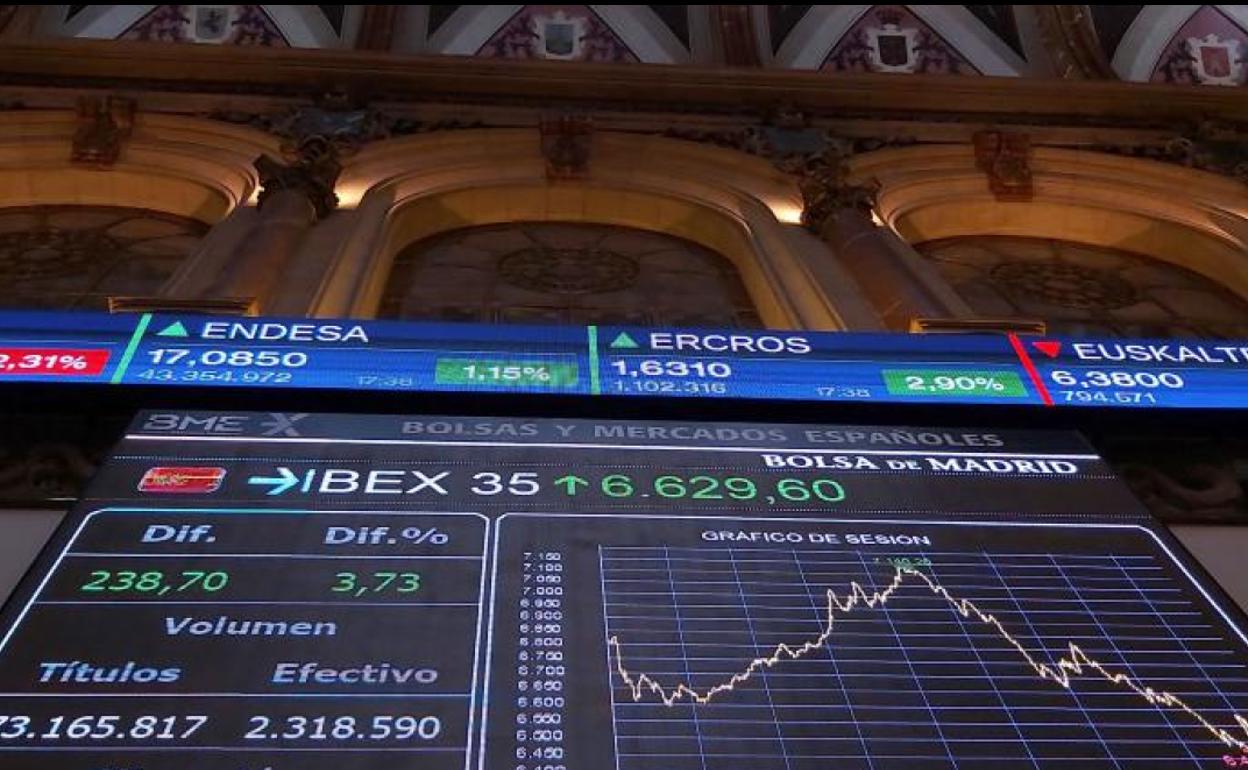 El Ibex-35, al cierre de la sesión del viernes. 