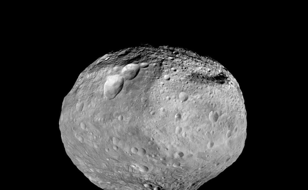 Imagen de la asteroide Vesta. 