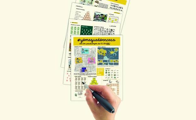 Cada sábado, desde mañana, El Diario incluye cuatro páginas de pasatiempos infantiles.