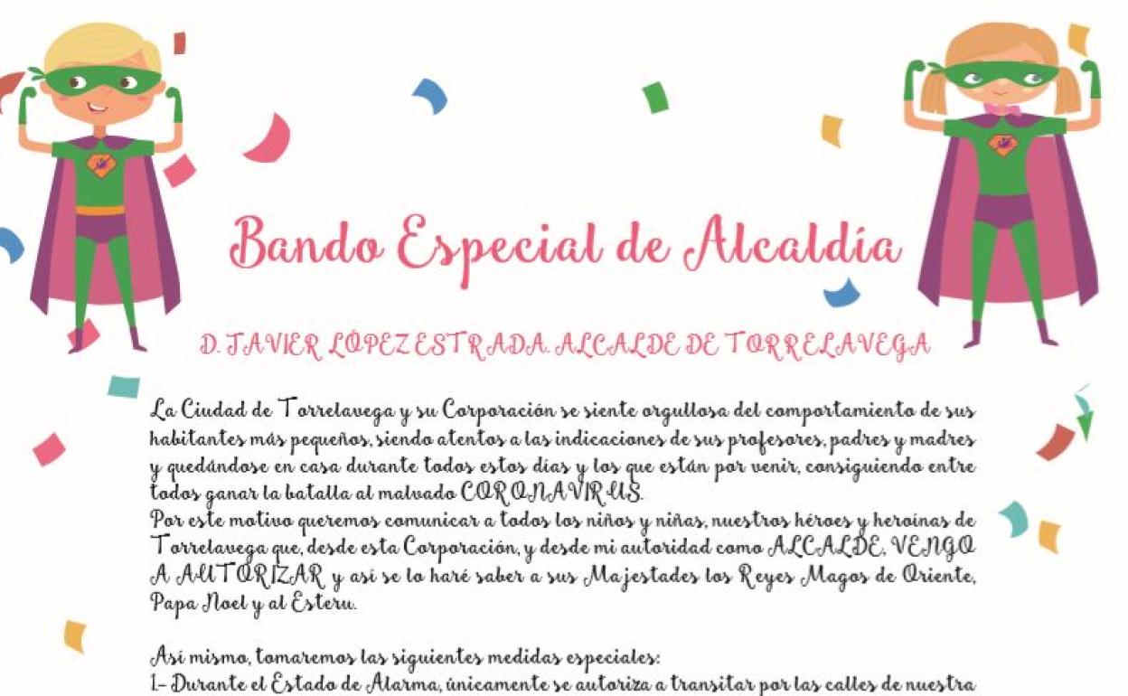El alcalde de Torrelavega llamará a los niños por teléfono para felicitarles el cumpleaños