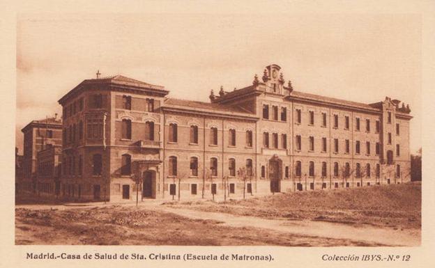 Casa de salud Santa Cristina, Escuela de Matronas, Madrid, en los años 20. 