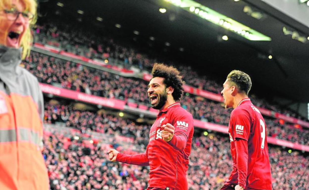 El delantero egipcio del Liverpool, Mohamed Salah. 