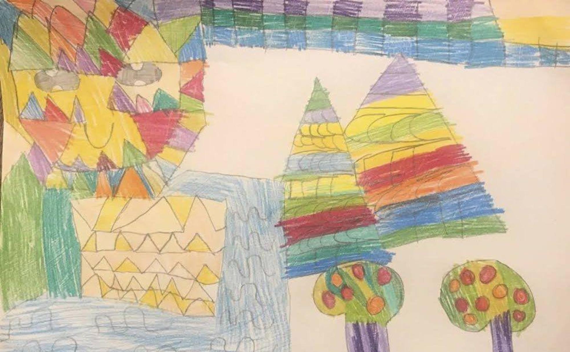 Participantes en el concurso de dibujo 'Coloreando Cantabria', promovido por Okuda, El Diario Montañés y la Autoridad Portuaria.